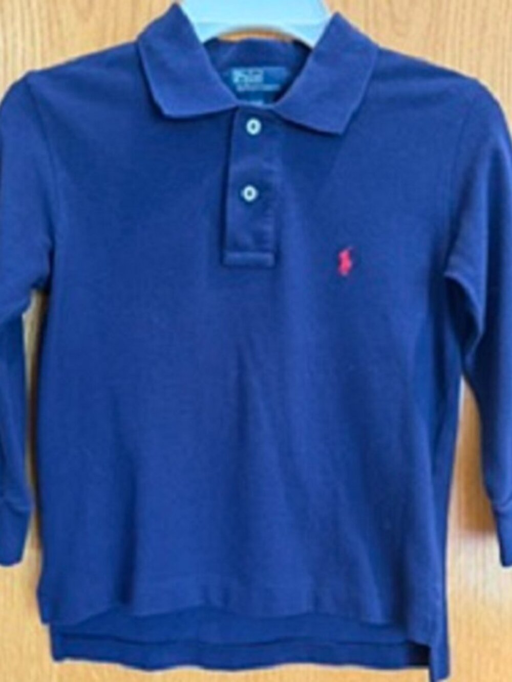 Boys Polo by Ralph Lauren 100% Cotton Button Front Blue Shirt Top Sz:4